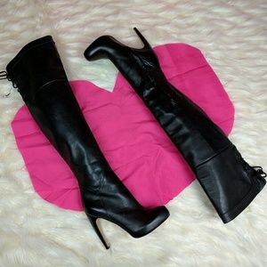Sam Edelman size 7.5 knee-high boots black leather